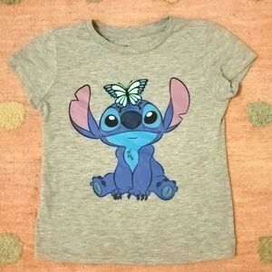 ♥️EUC♥️ Disney Gray and Blue Stitch Short Sleeve Tee